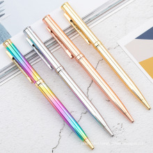 2021 Hot Hotel Gift Ball Pen Rainbow Slim Luxury Stylus Ballpoint Pen With Customize Logo